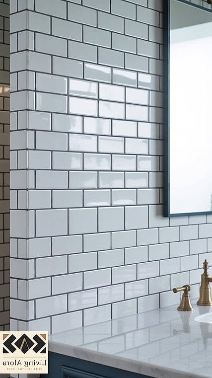 27 Backsplash for White Bathroom Ideas Trending on Pinterest This Year 21 White Tile Full-Height Shower Surround