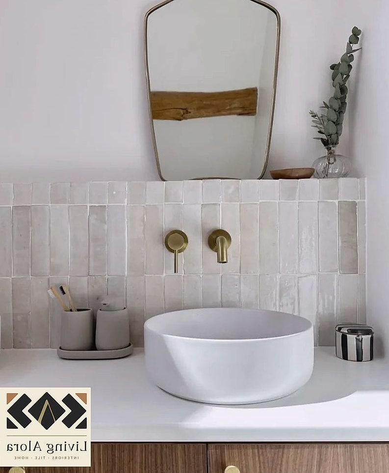 27 Backsplash for White Bathroom Ideas Trending on Pinterest This Year 6 White Zellige Tile
