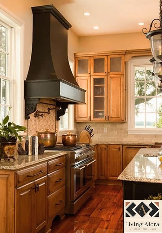 18 Traditional Kitchen Ideas Worth Stealing From Interior Designers 15 Wood Hood Vent Cover