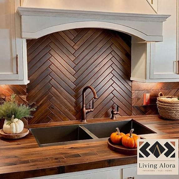 10 Kitchen Backsplash Ideas That Look Expensive But Aren't 10 Wood-Look Tile for Warmth