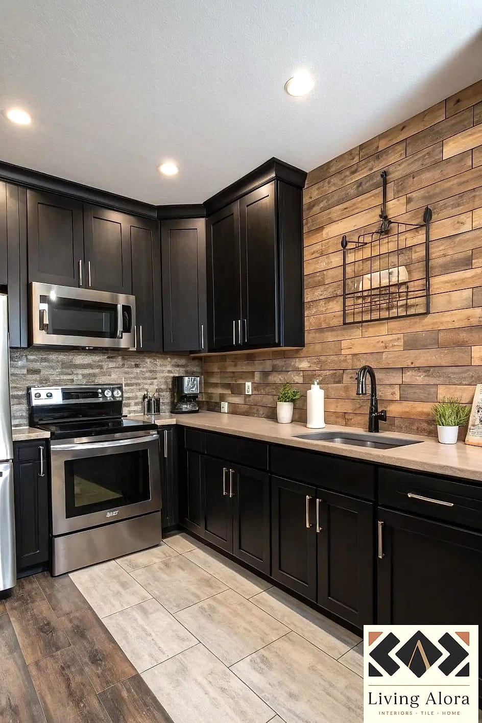 Wood-Look Tile for Warmth