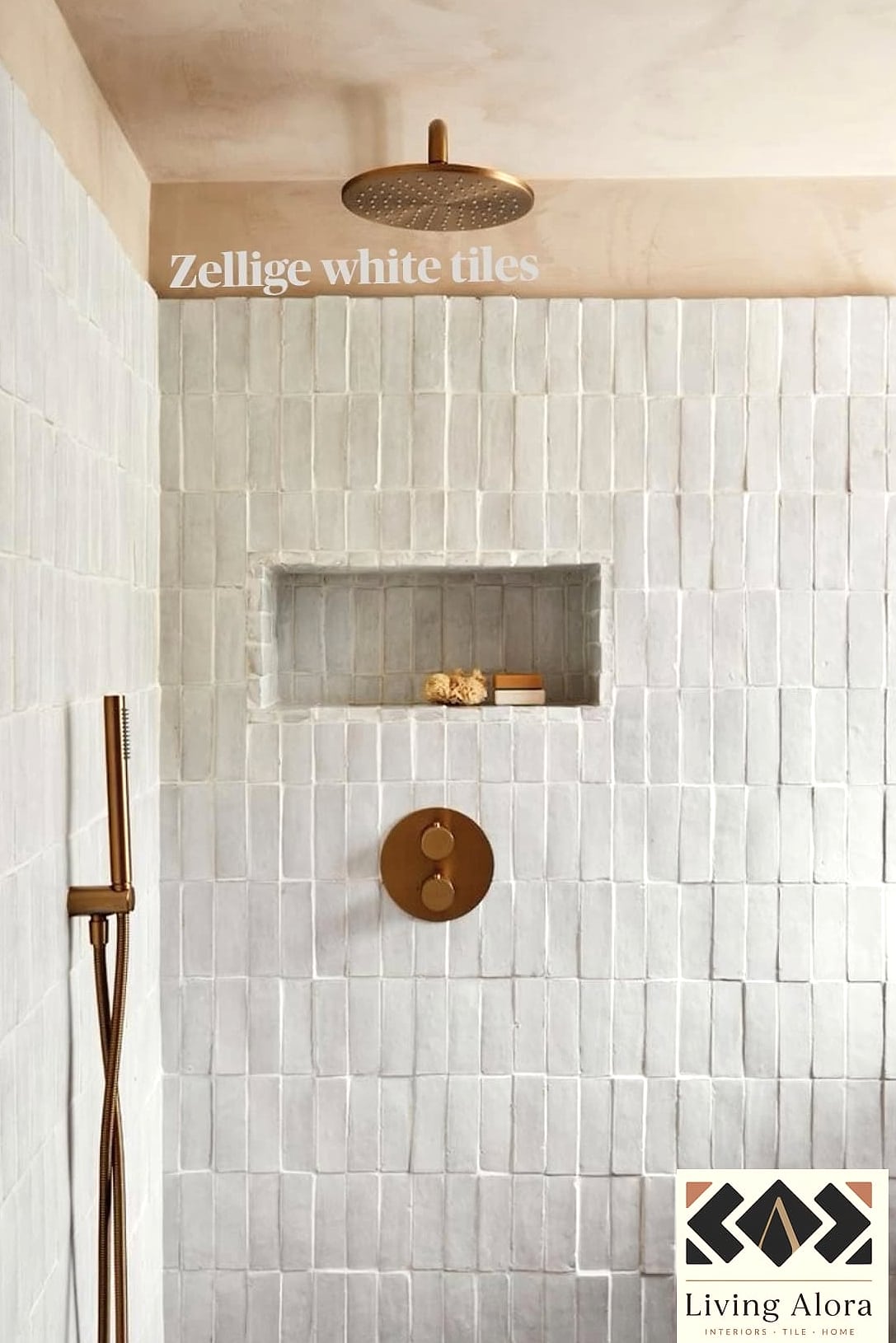 Zellige-Style White Tile