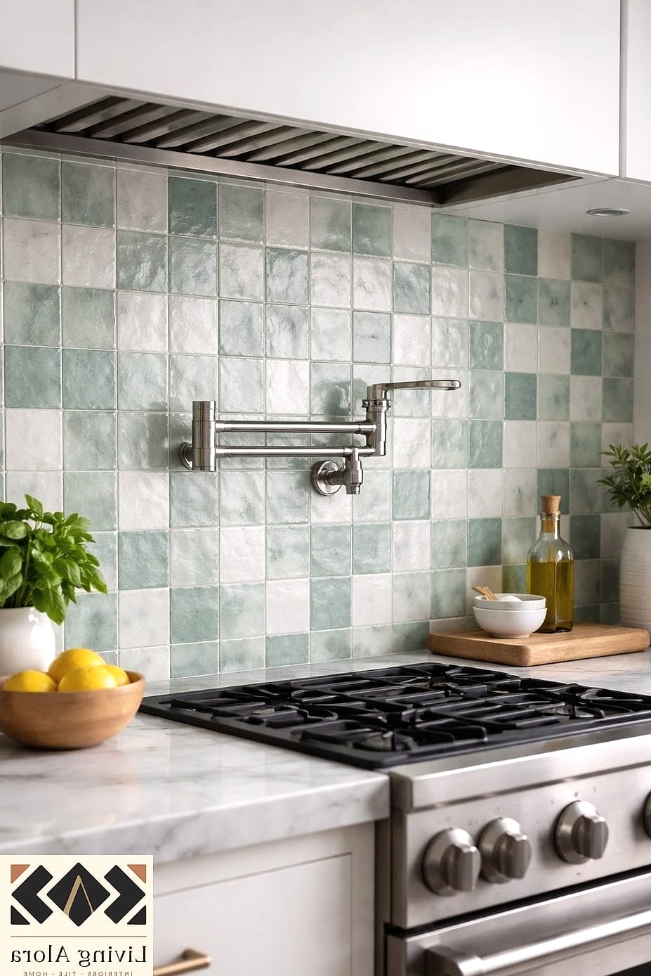 10 Modern Backsplash Ideas Worth Stealing From Interior Designers 2 Zellige Tile in a Soft Neutral Tone