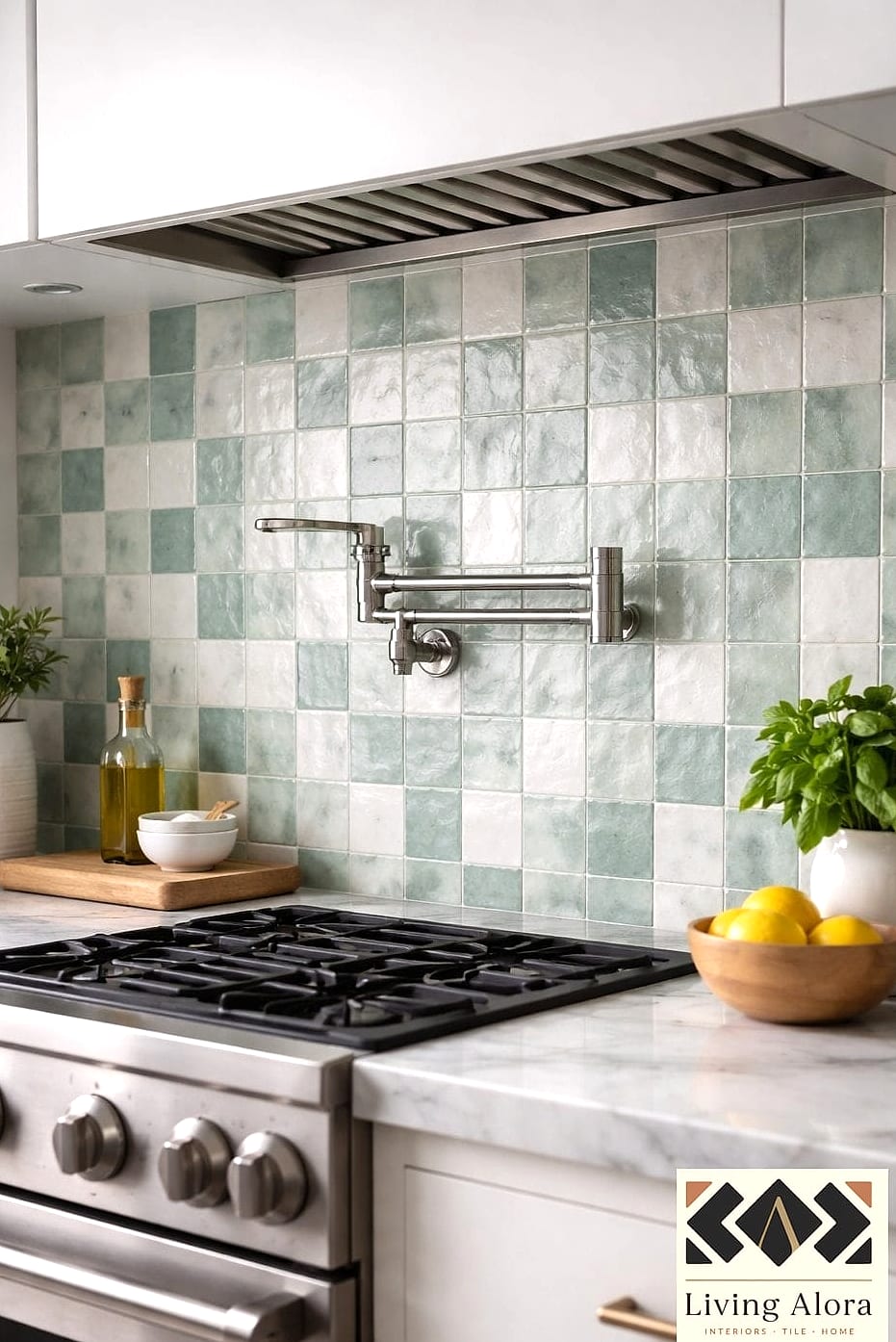 22 Modern Backsplash Ideas Perfect for Any Budget 3 Zellige Tile in Soft Blues