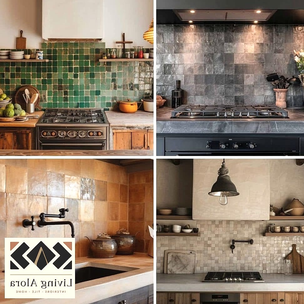 11 Kitchen Backsplash Ideas to Show Your Contractor 3 Zellige Tile for Handmade Texture